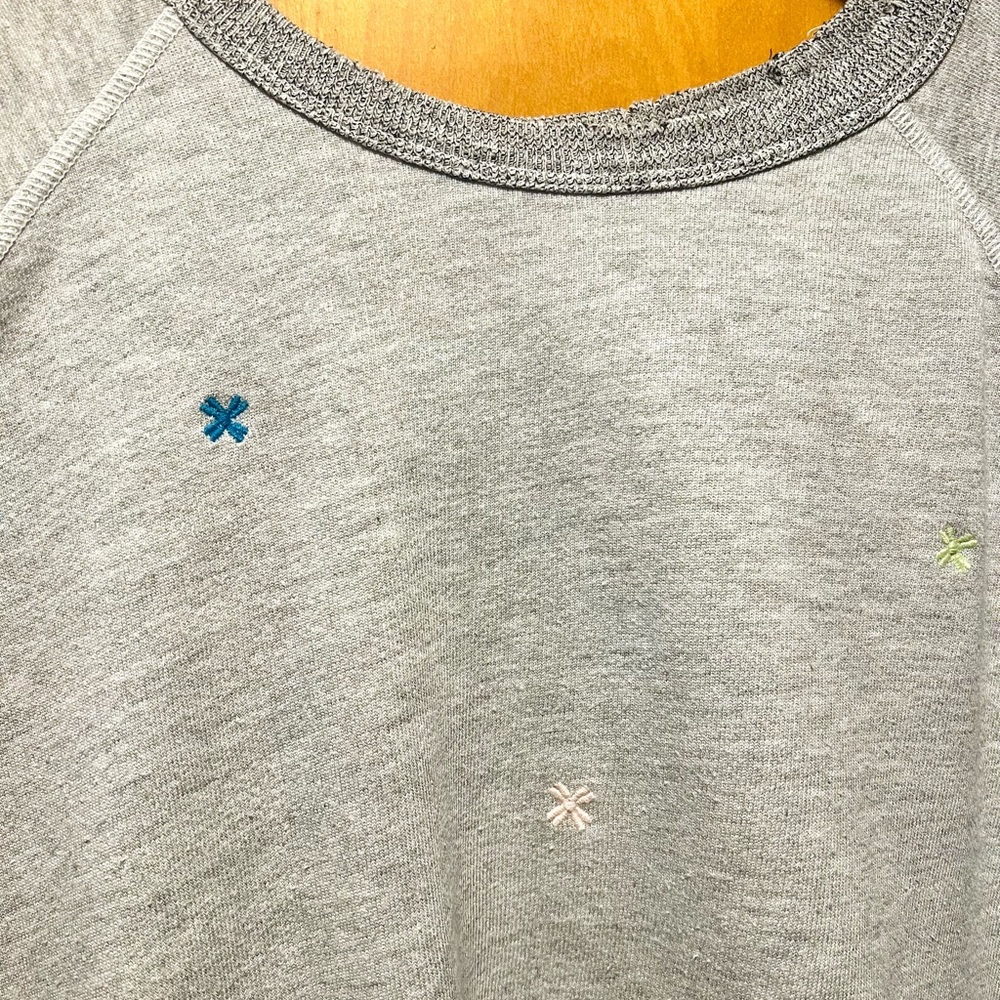 THE GREAT. Classic Grey Embroidered Sweatsuit - Picture 5 of 13